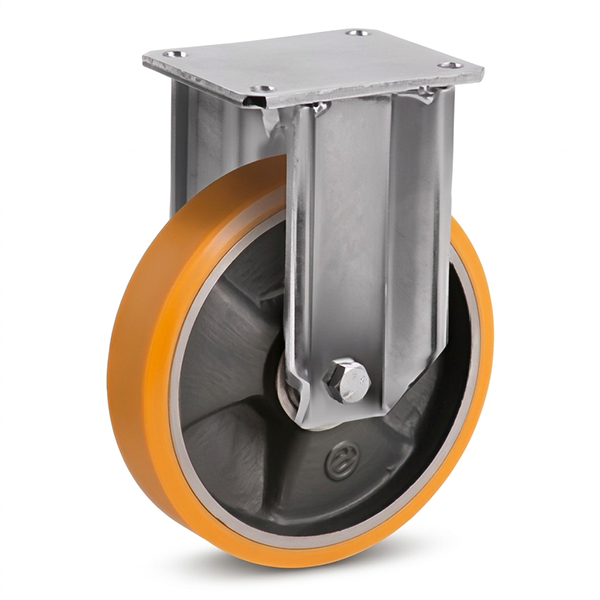 Tellure Rota Ruota Serie 65GH in Poliuretano TR Supporto EXTRAPESANTE Fisso - TELLURE ROTA